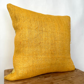 Yamilah - Yellow Hemp Pillow Cover