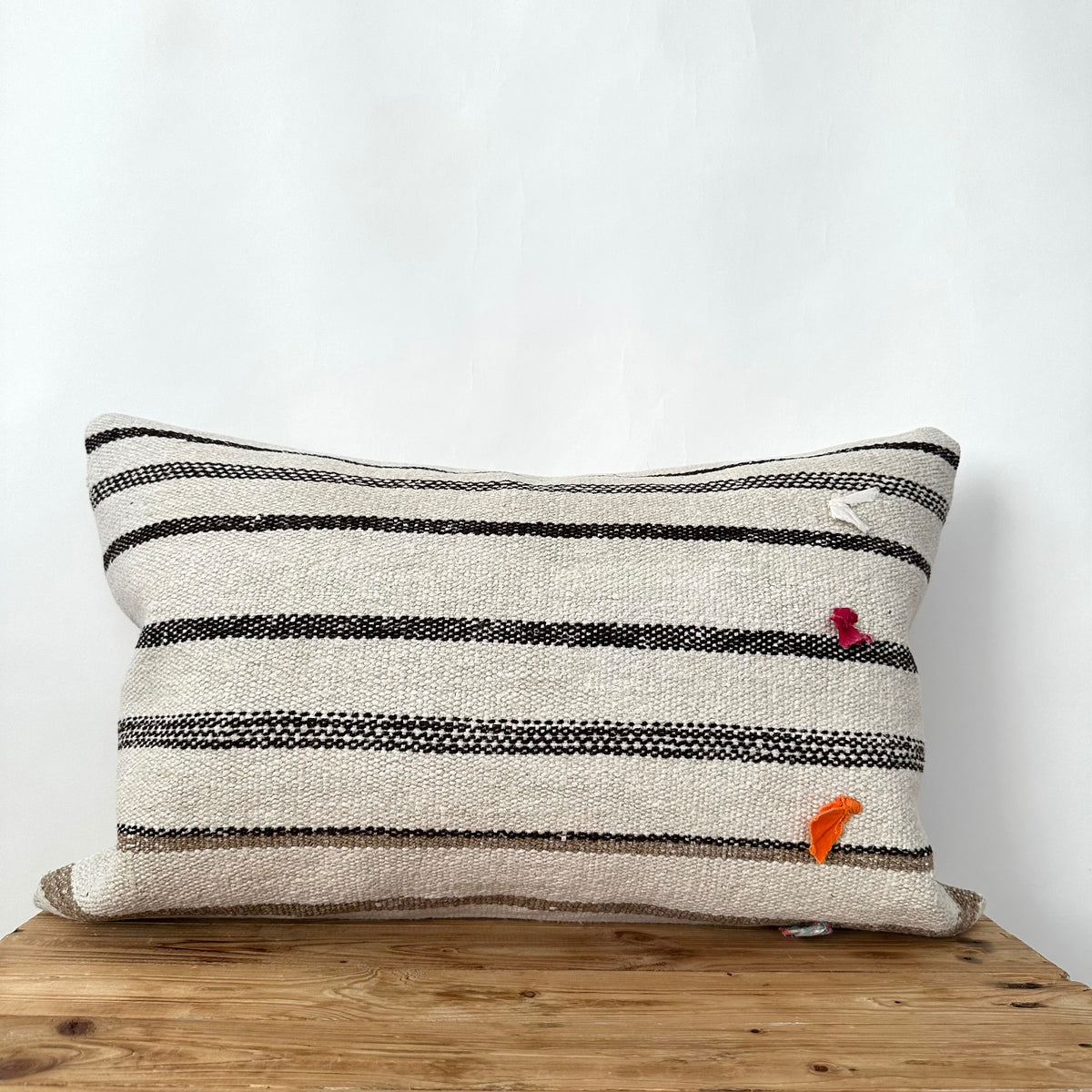 Taisie - White Hemp Pillow Cover