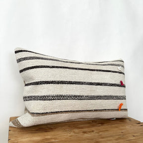 Taisie - White Hemp Pillow Cover