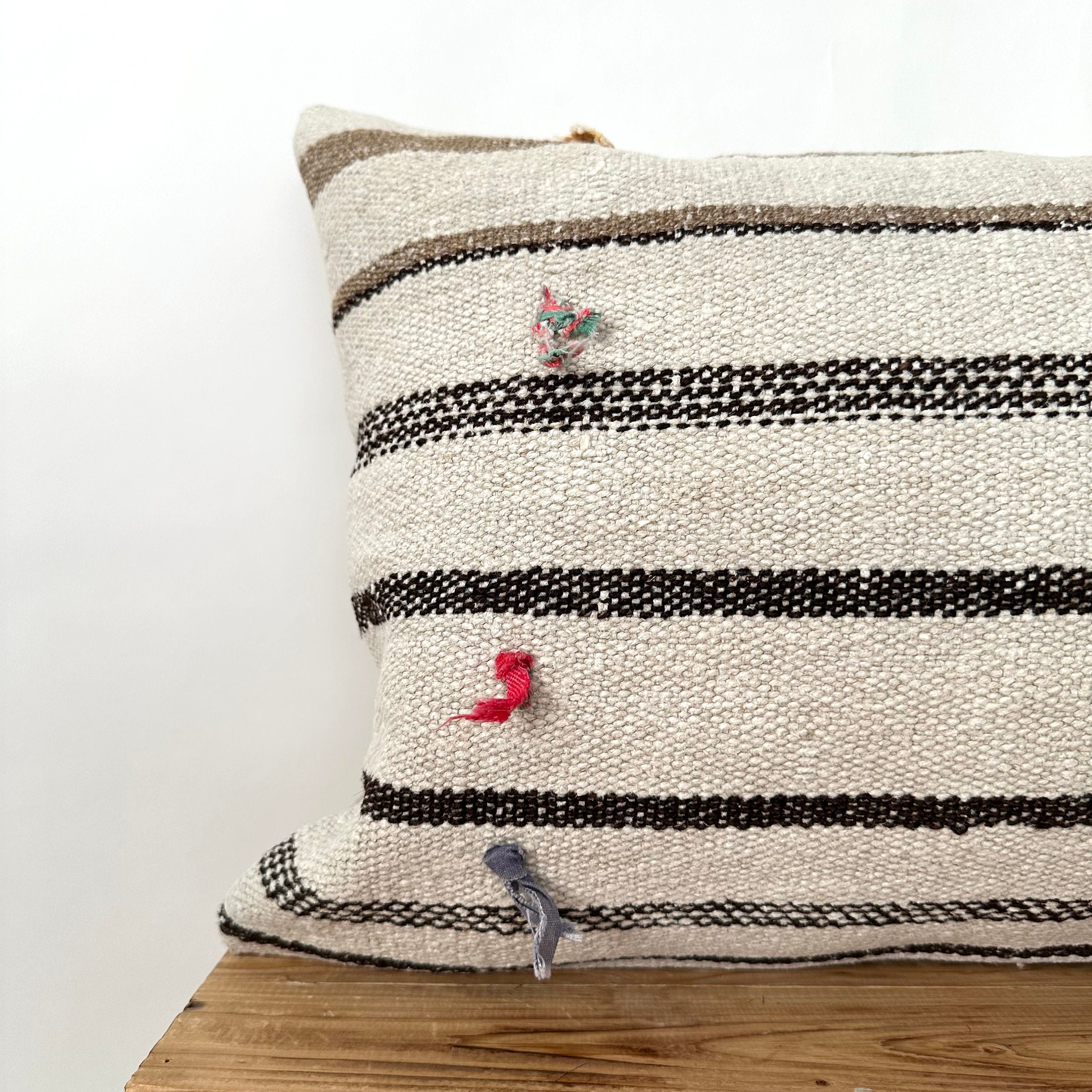 Tyreen - White Hemp Pillow Cover