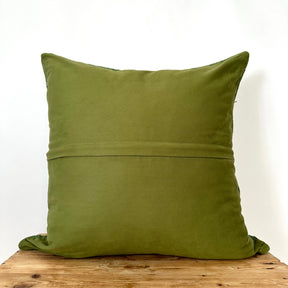 Clemencia - Green Hemp Pillow Cover