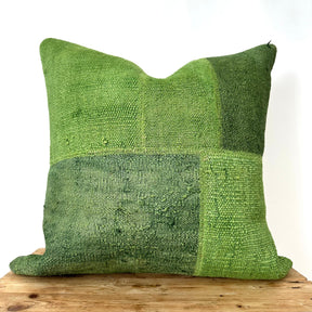 Ciandra - Green Hemp Pillow Cover