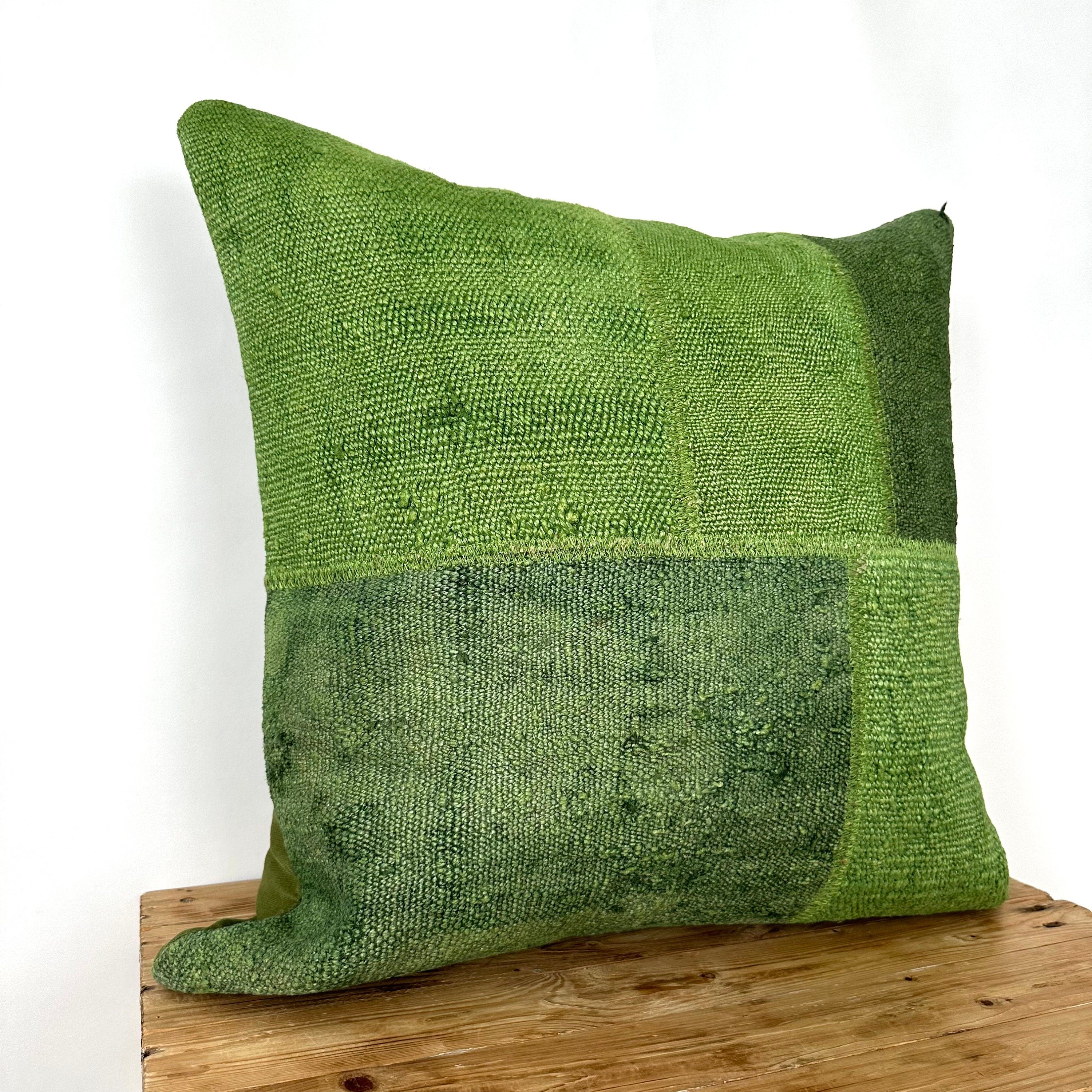 Ciandra - Green Hemp Pillow Cover