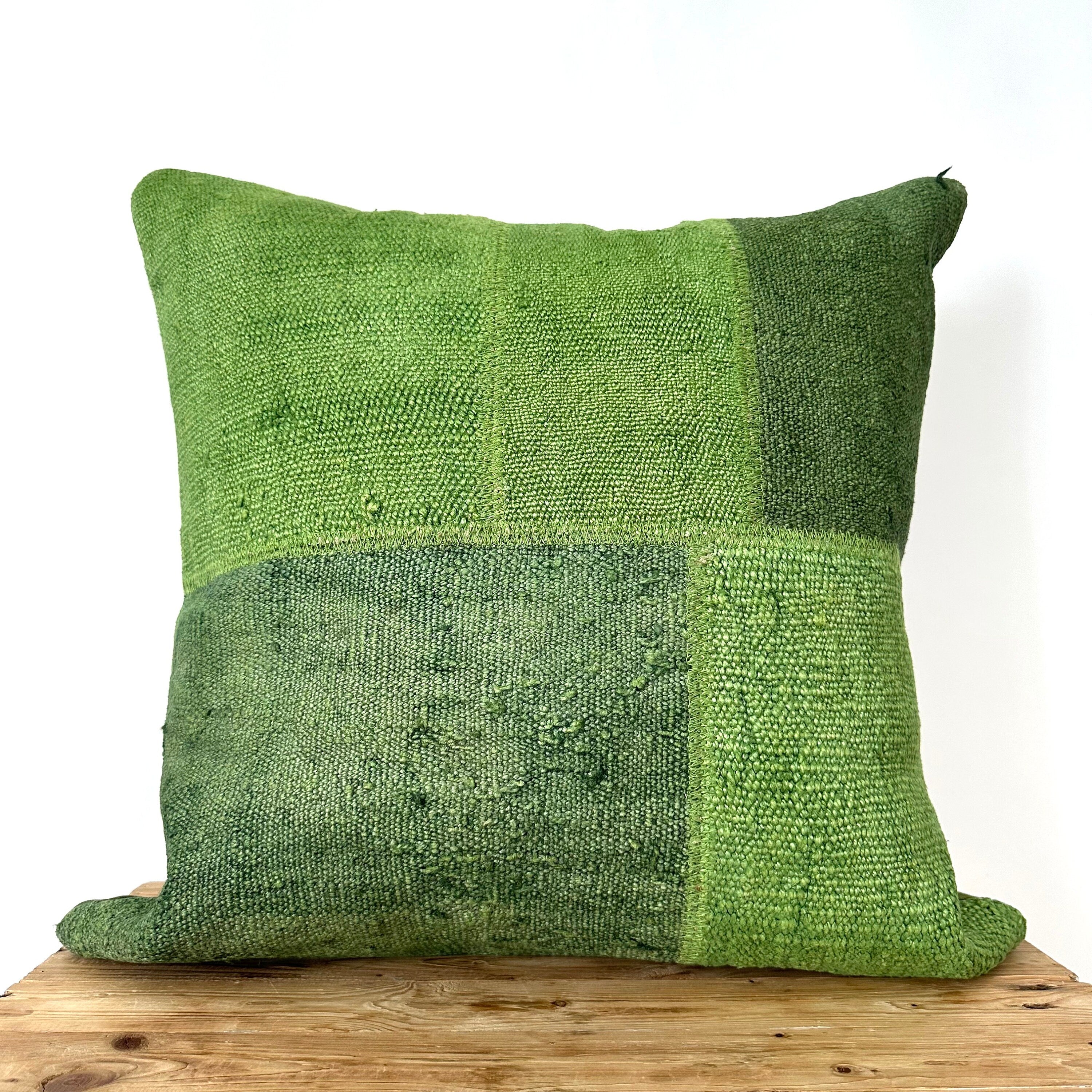 Ciandra - Green Hemp Pillow Cover