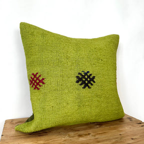 Cordella - Green Hemp Pillow Cover