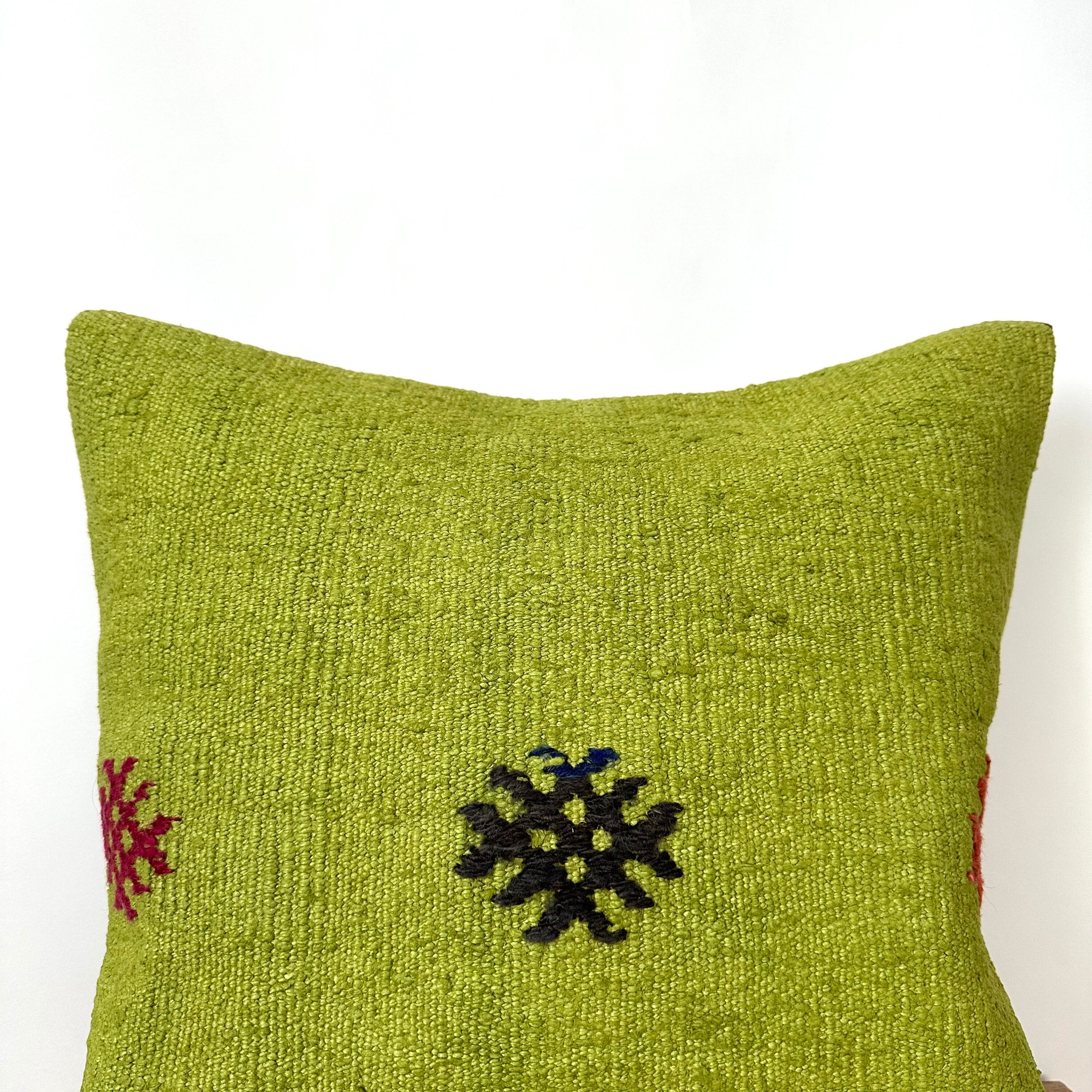 Cordella - Green Hemp Pillow Cover