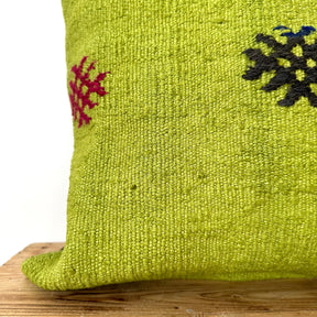 Cordella - Green Hemp Pillow Cover