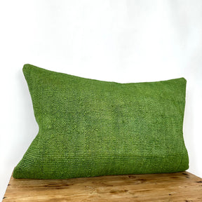 Caprice - Green Hemp Pillow Cover