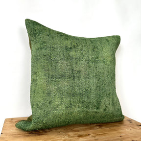 Citrina - Green Hemp Pillow Cover