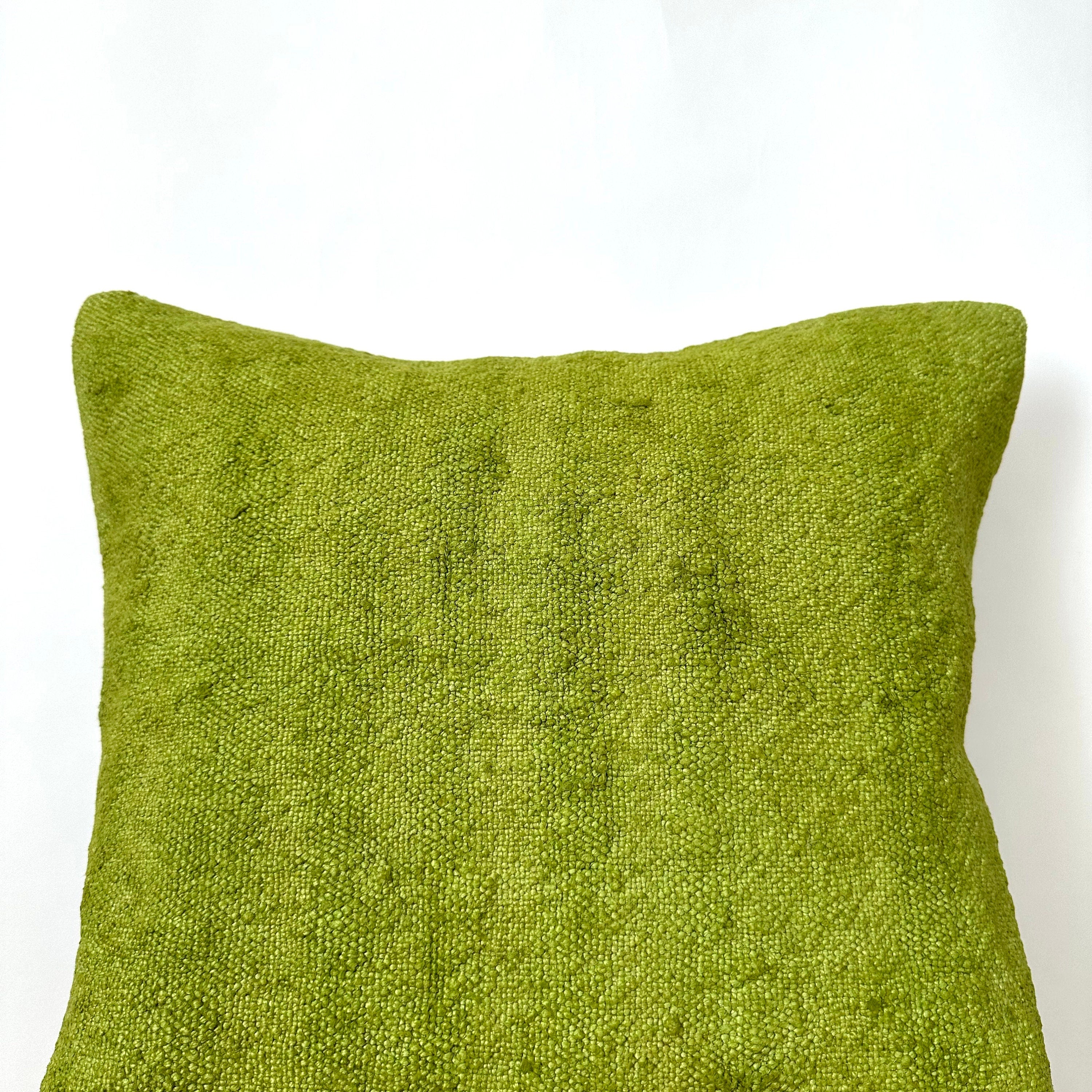 Cienna - Green Hemp Pillow Cover