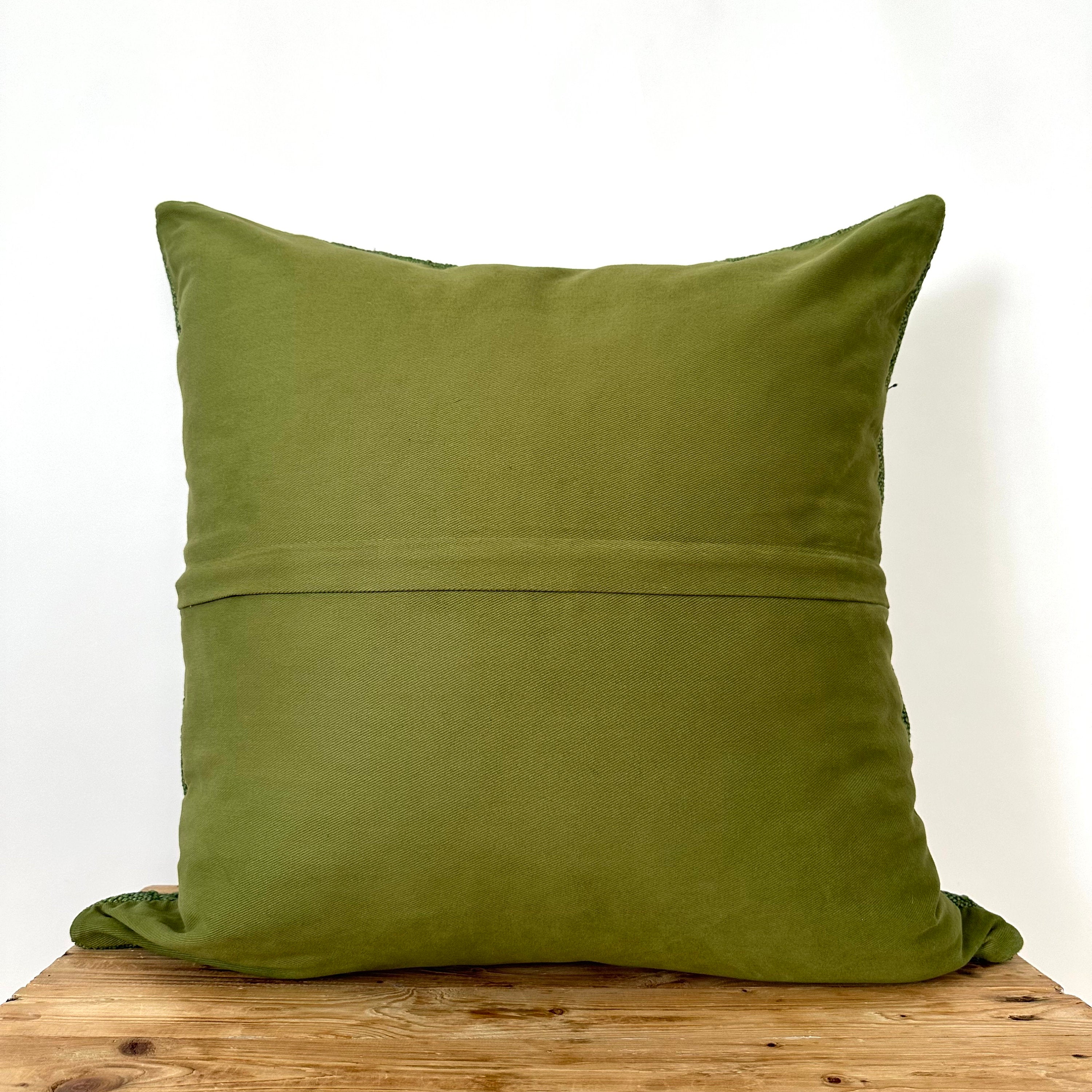 Cypria - Green Hemp Pillow Cover