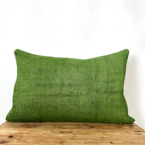 Cleonie - Green Hemp Pillow Cover