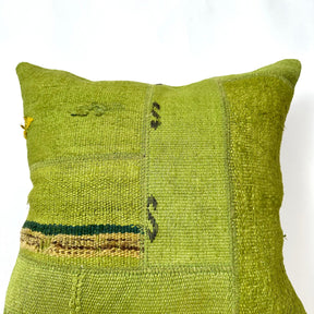 Clarina - Green Hemp Pillow Cover