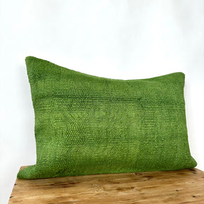 Chaviva - Green Hemp Pillow Cover