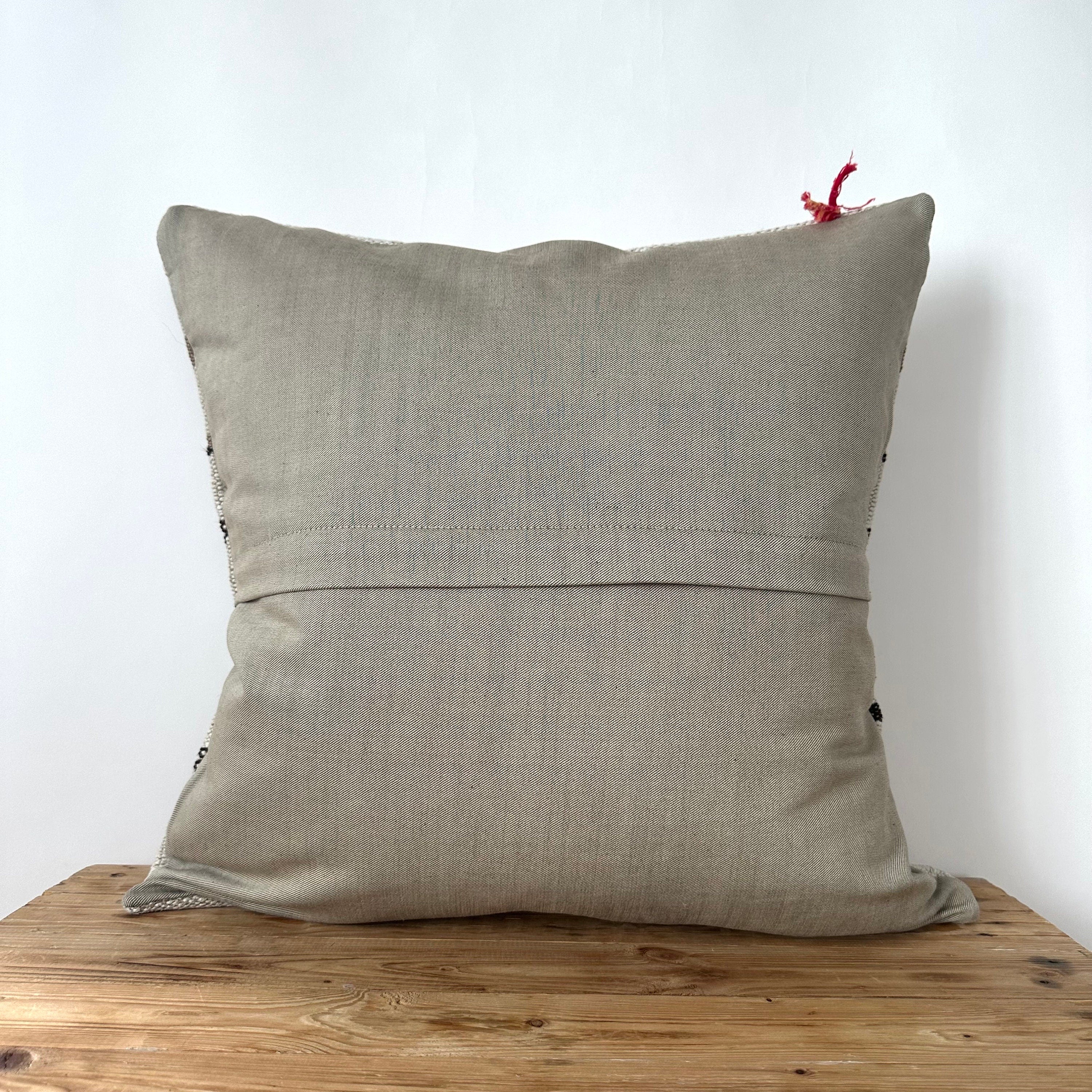 Tiffani - White Hemp Pillow Cover