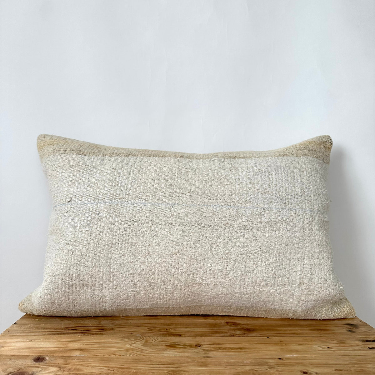 Teila - White Hemp Pillow Cover