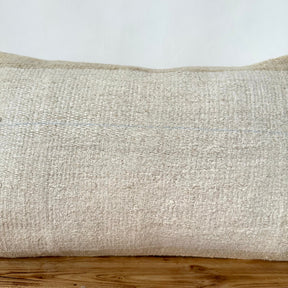 Teila - White Hemp Pillow Cover