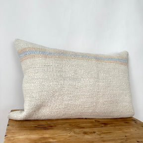 Tassia - White Hemp Pillow Cover