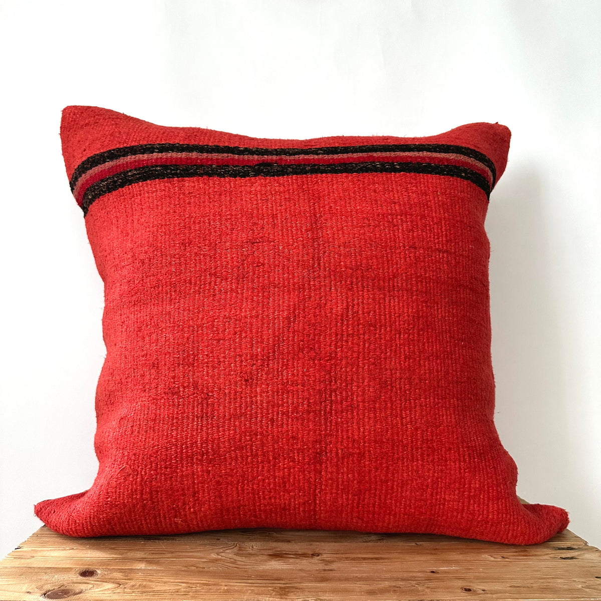 Yalissa - Red Hemp Pillow Cover