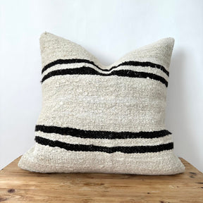 Triona - White Hemp Pillow Cover