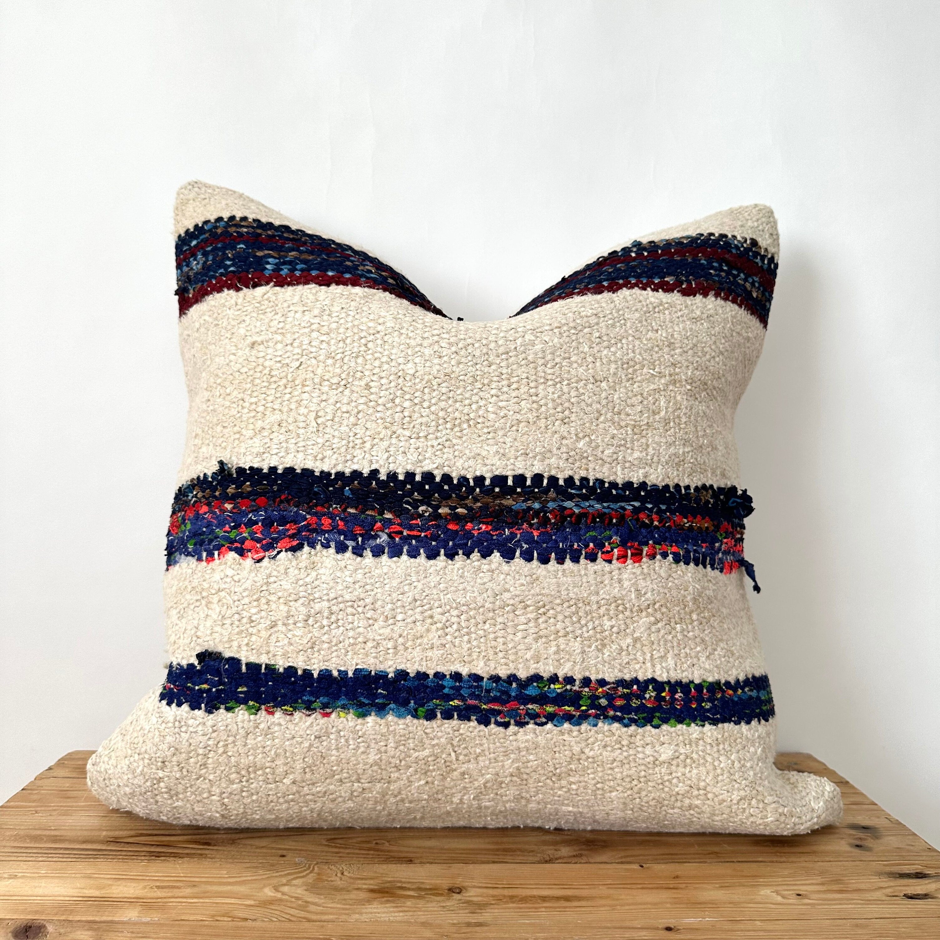 Tilvia - White Hemp Pillow Cover