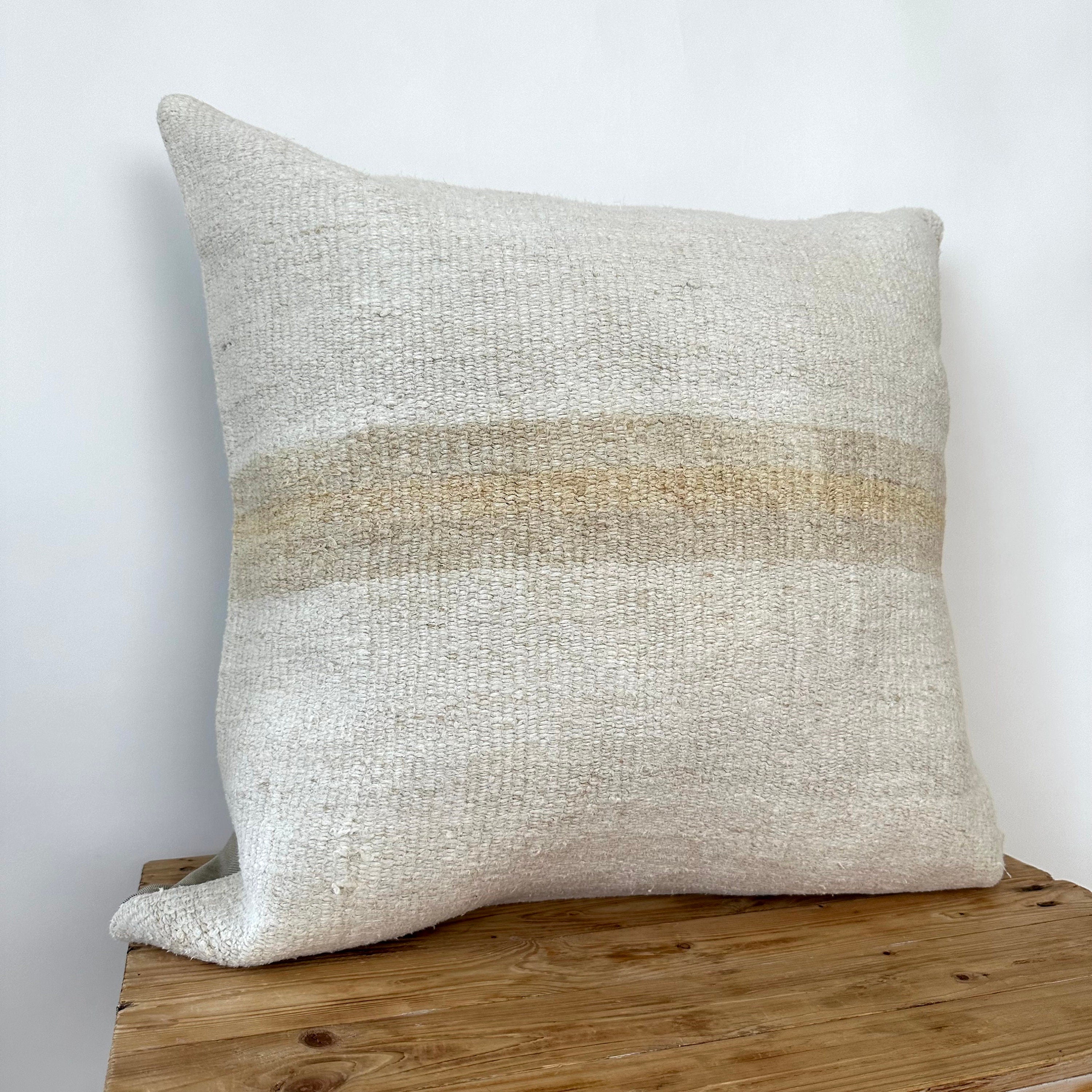 Tulsi - White Hemp Pillow Cover