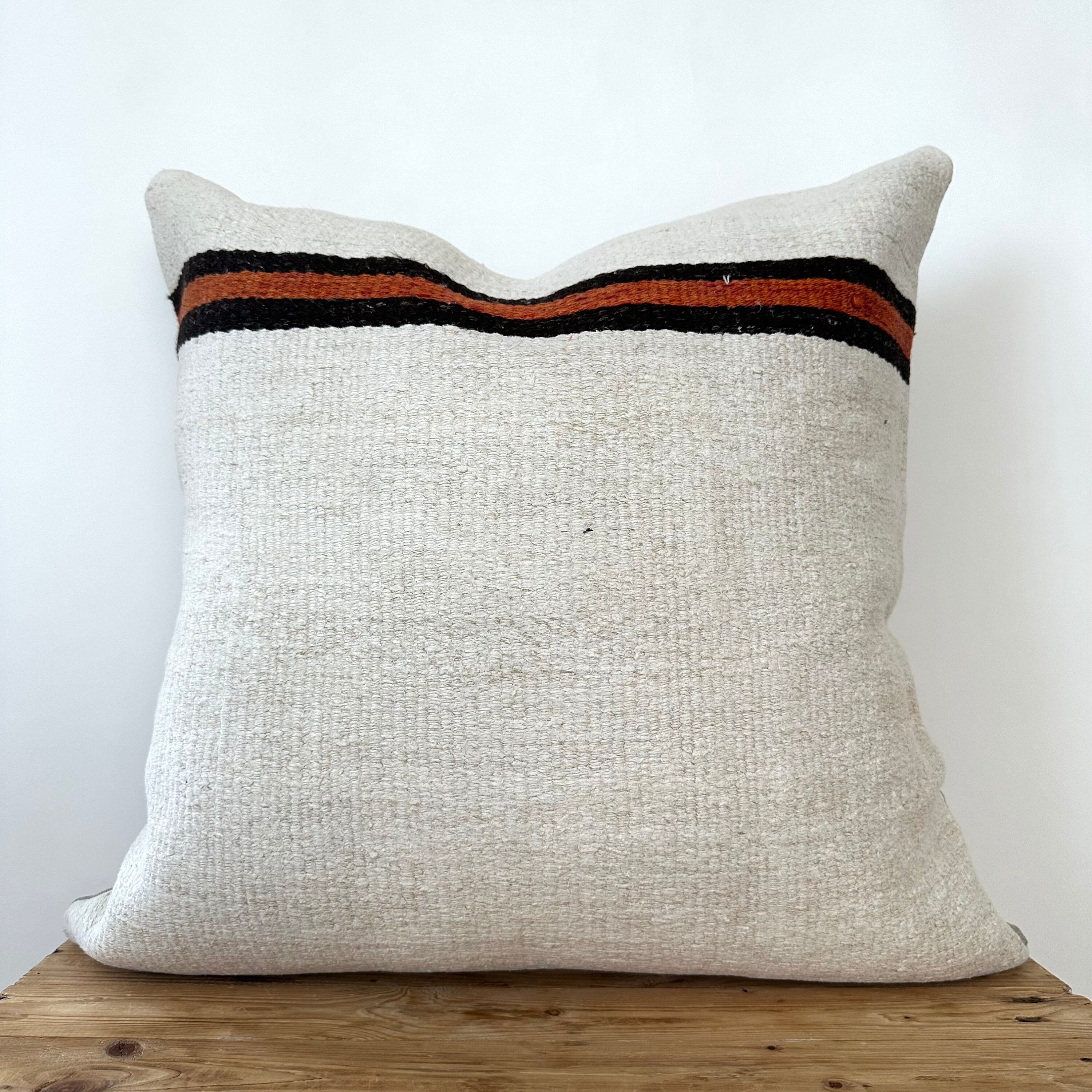 Taree - White Hemp Pillow Cover