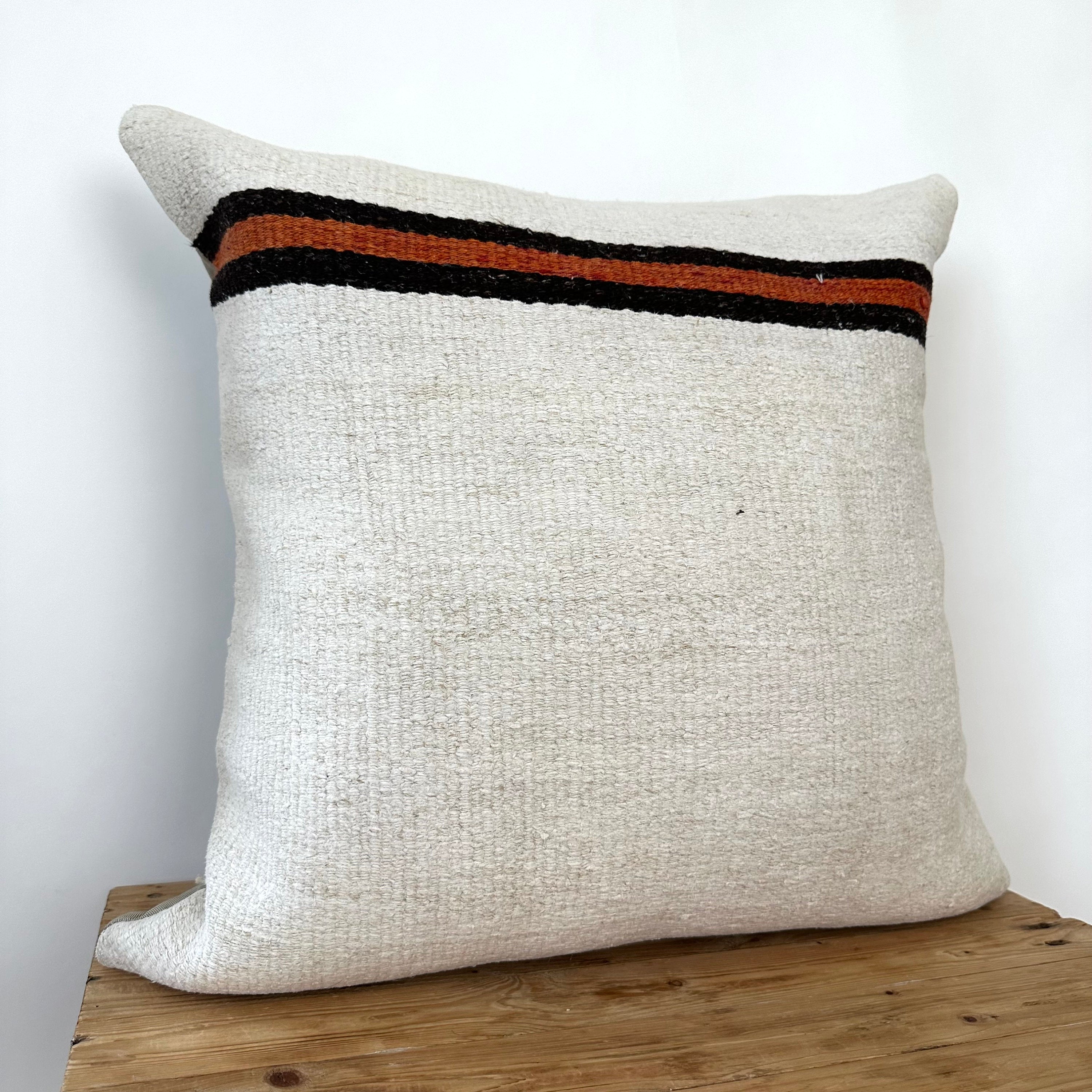 Taree - White Hemp Pillow Cover