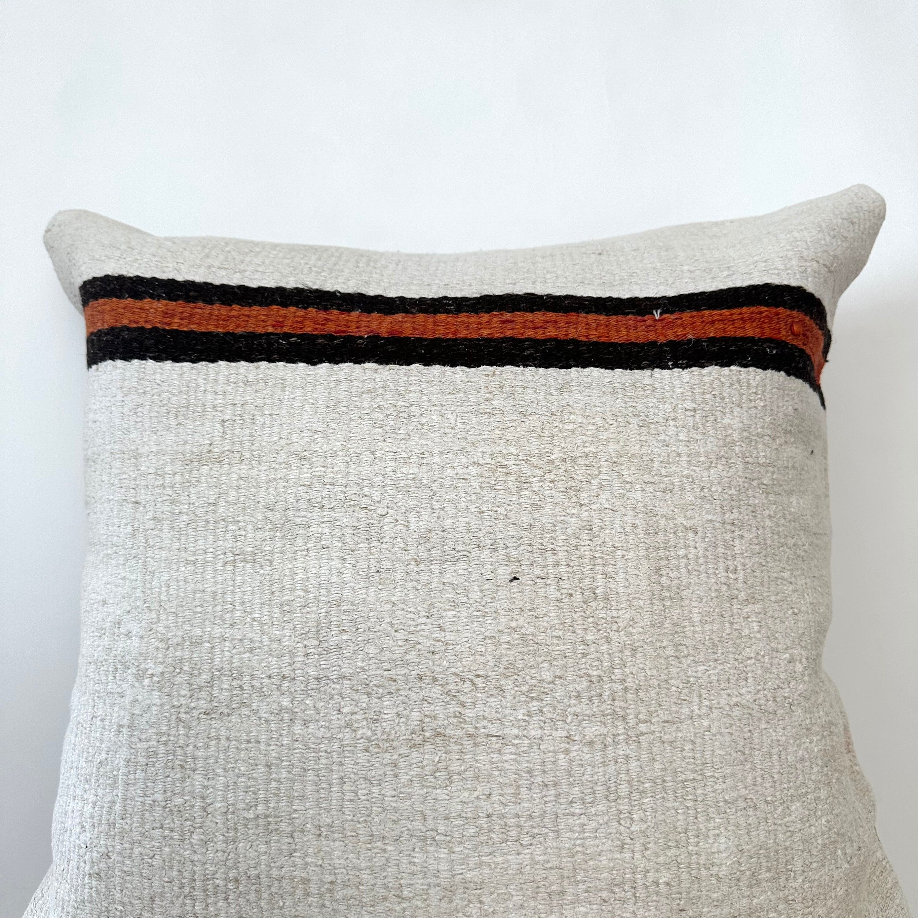 Taree - White Hemp Pillow Cover