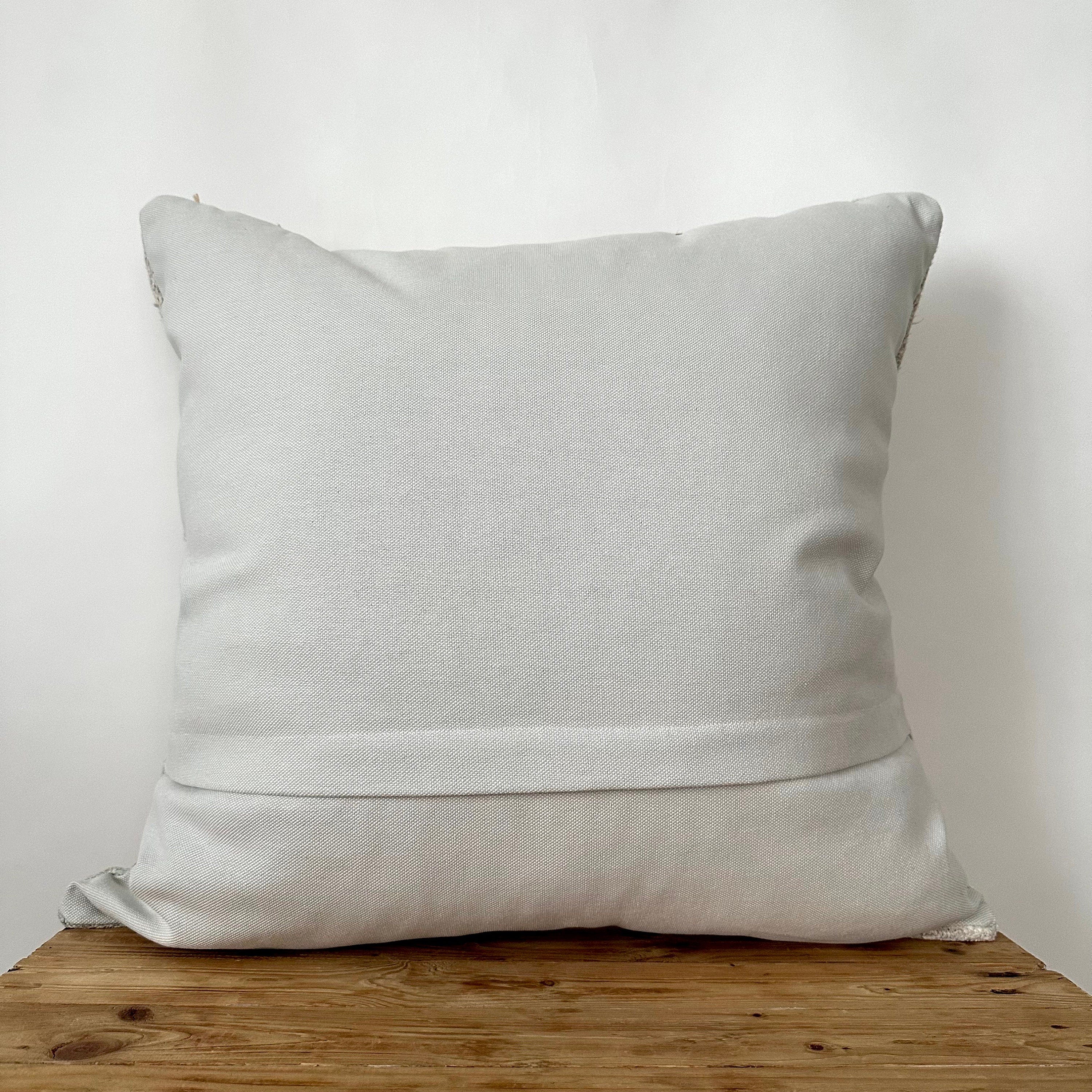 Talora - White Hemp Pillow Cover