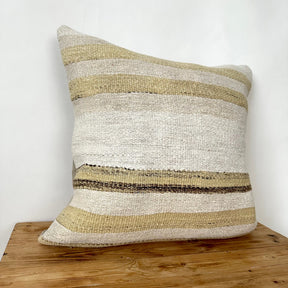 Tasmyn - White Hemp Pillow Cover