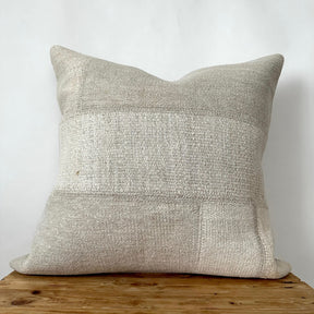 Tere - White Hemp Pillow Cover