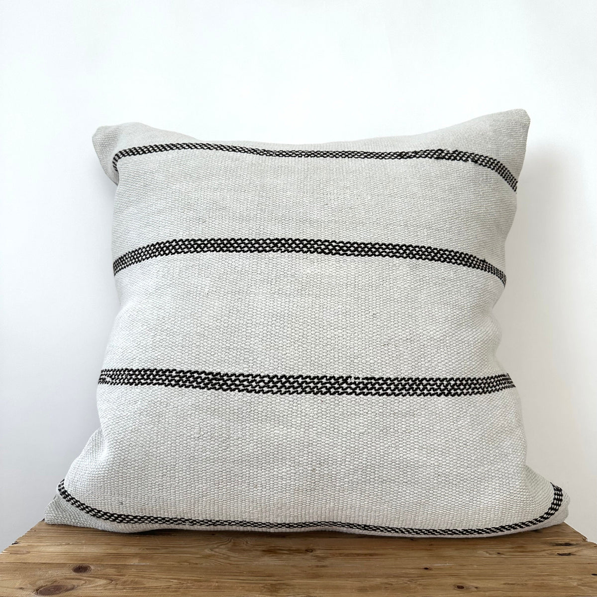 Tovah - White Hemp Pillow Cover