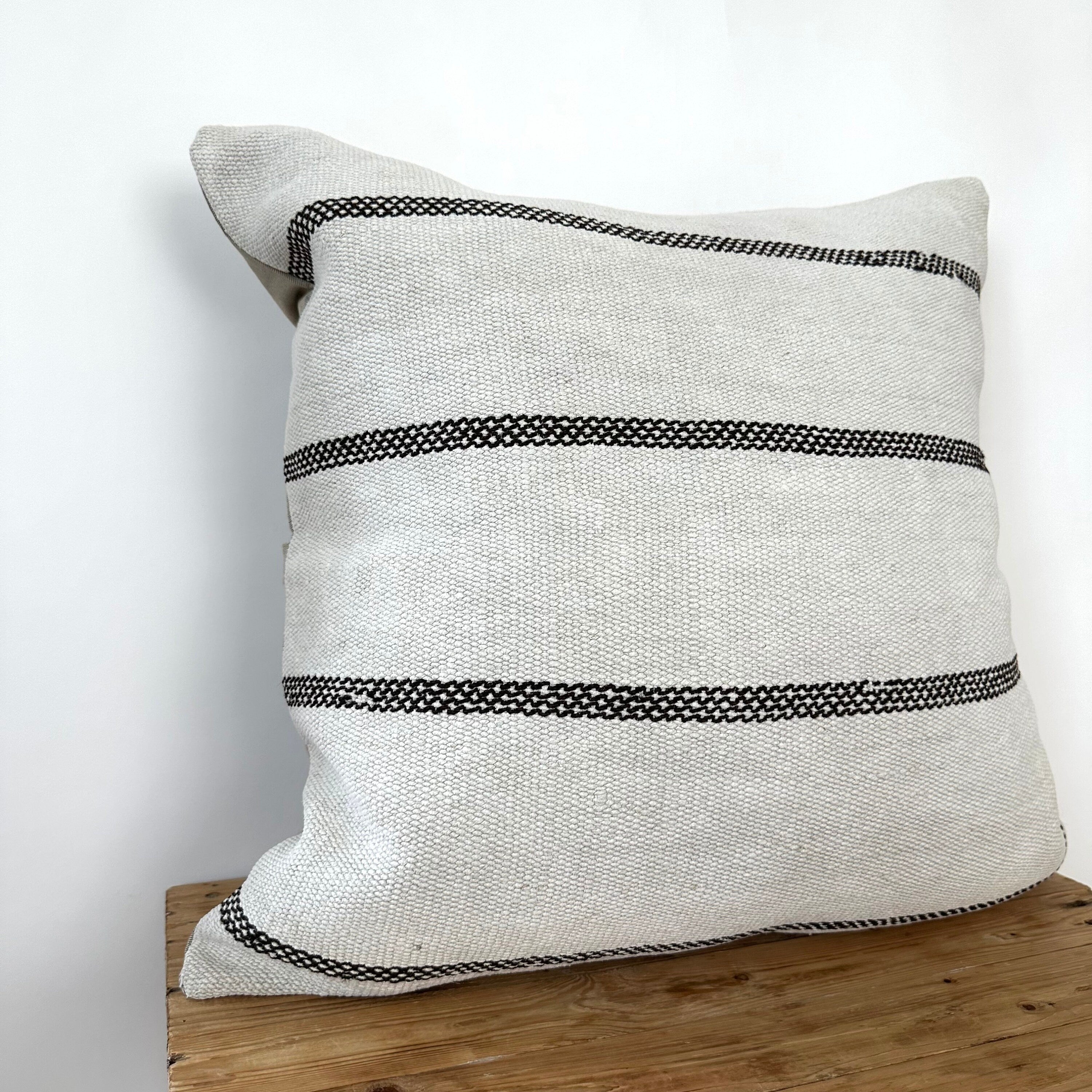 Tovah - White Hemp Pillow Cover