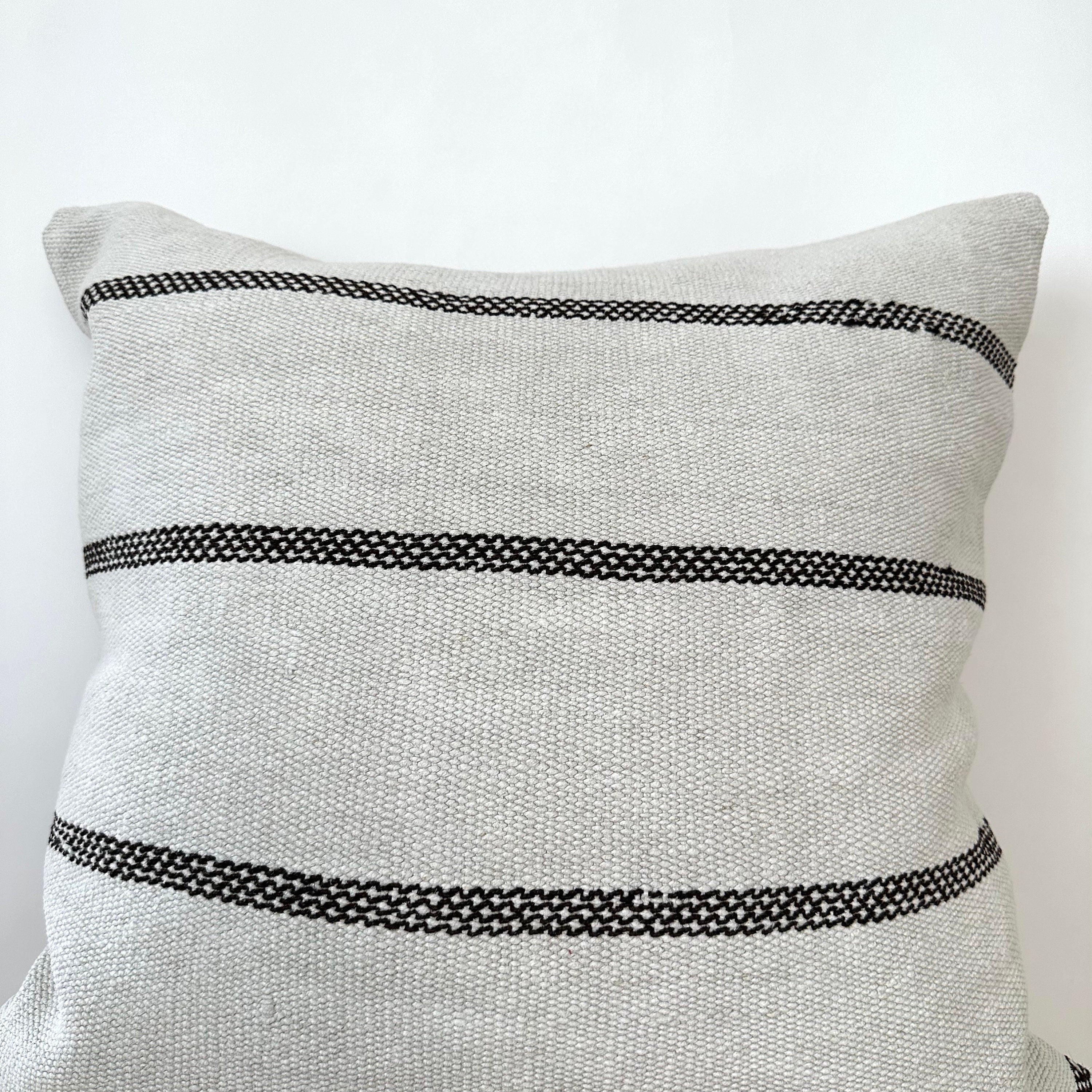 Tovah - White Hemp Pillow Cover