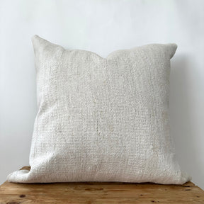 Titia - White Hemp Pillow Cover