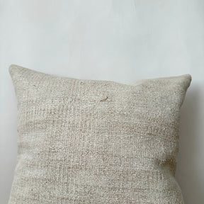 Thadea - White Hemp Pillow Cover