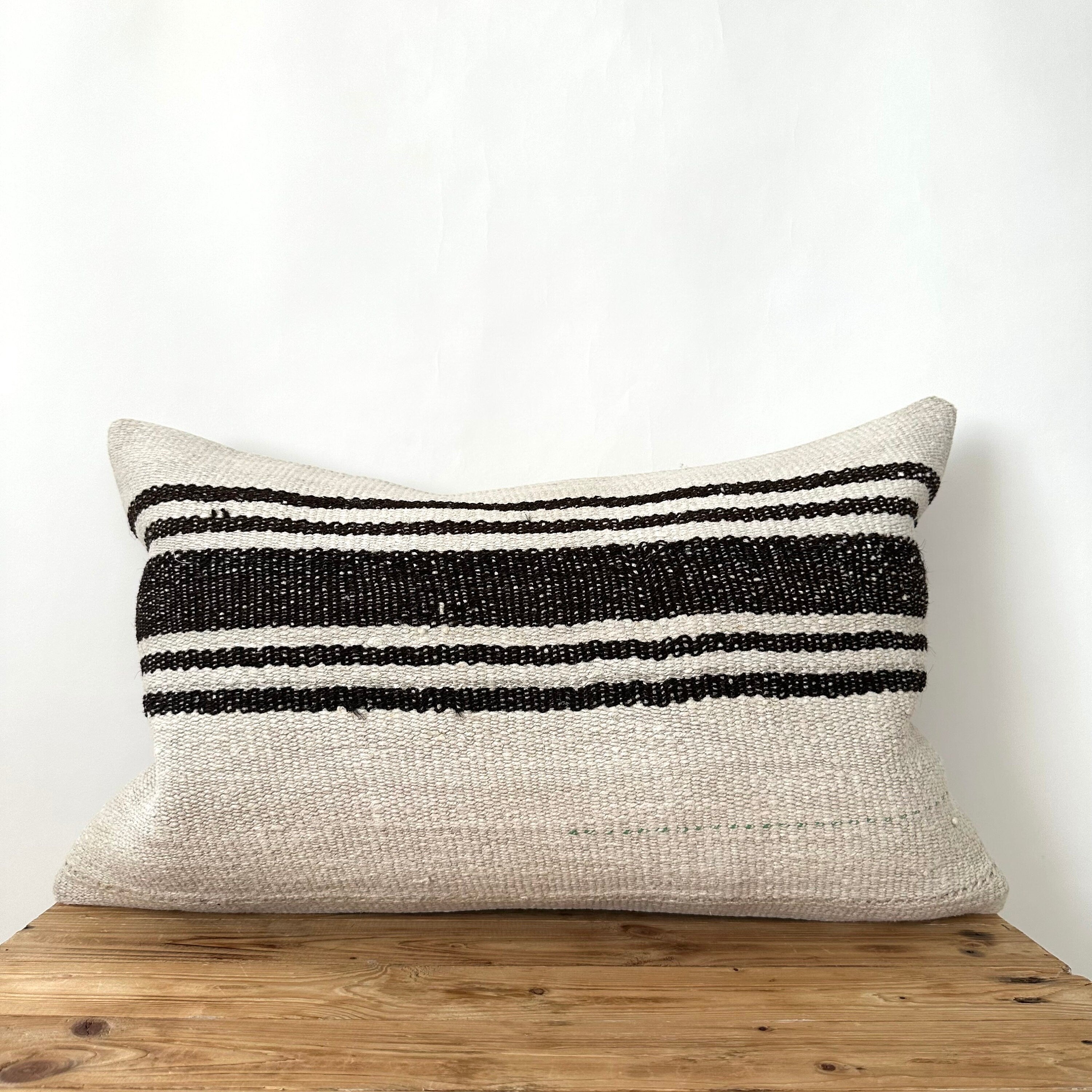 Tynesha - White Hemp Pillow Cover