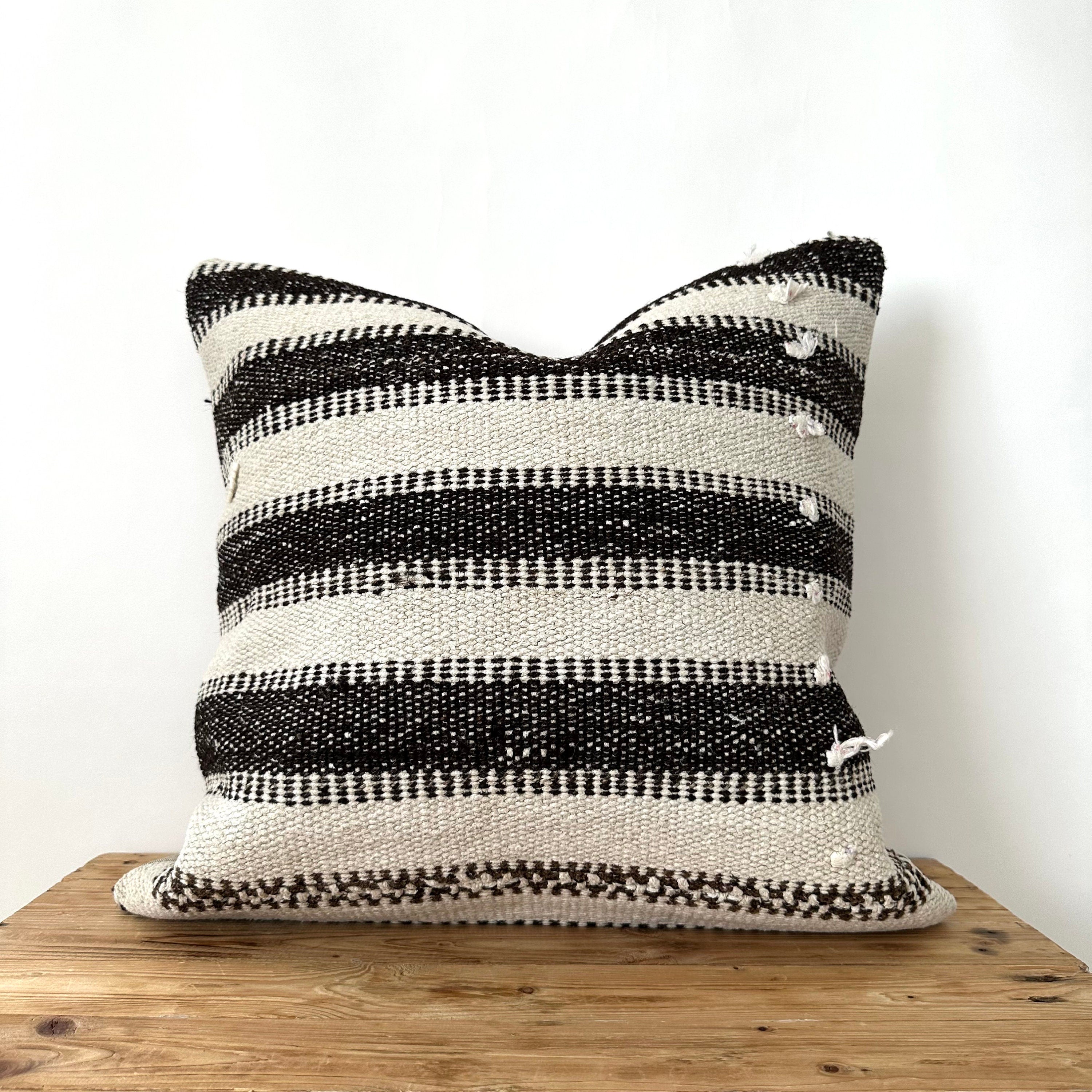 Tekoa - White Hemp Pillow Cover