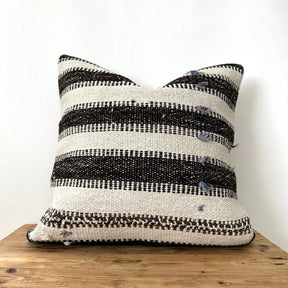 Thayna - White Hemp Pillow Cover