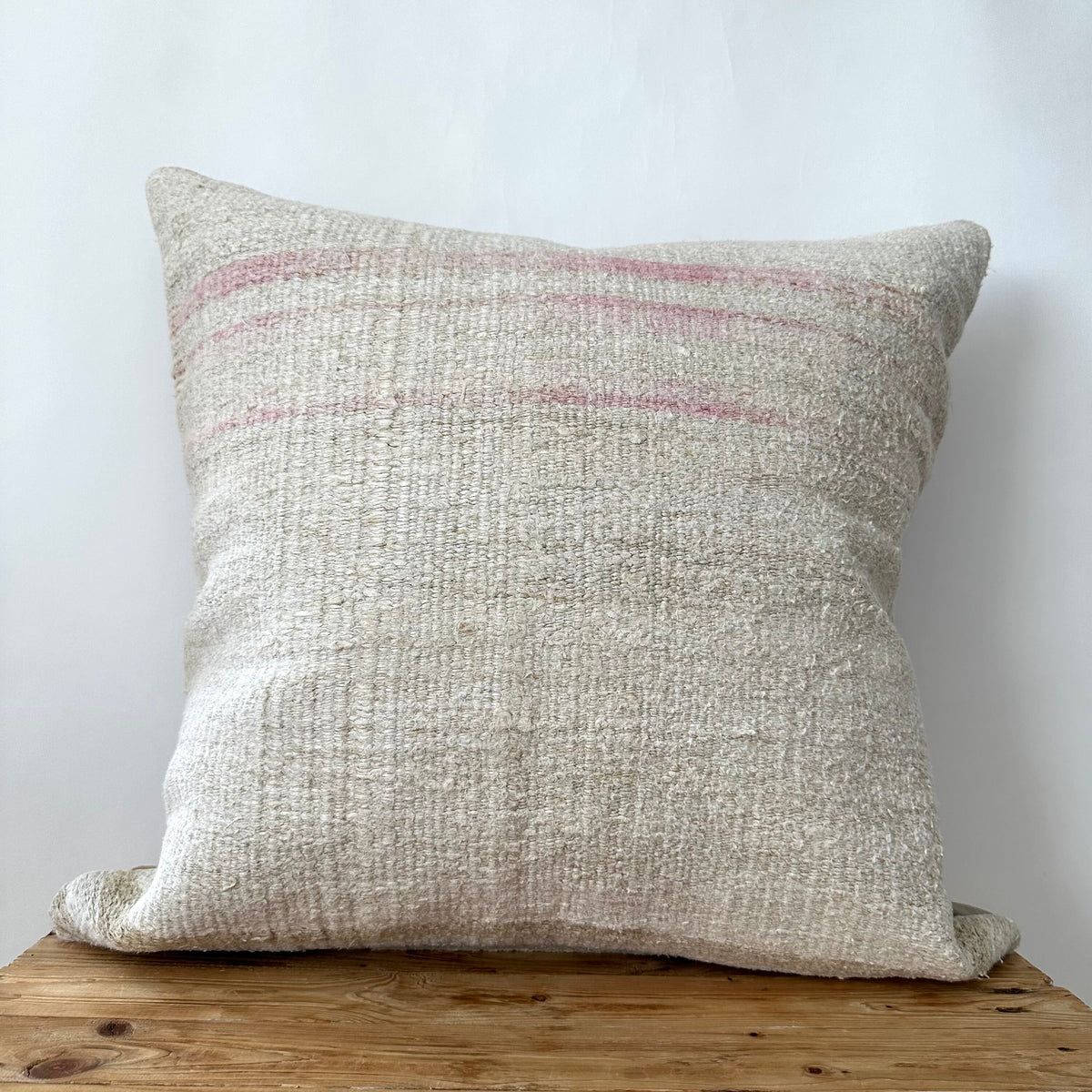 Teleri - White Hemp Pillow Cover