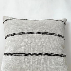 Tysha - White Hemp Pillow Cover