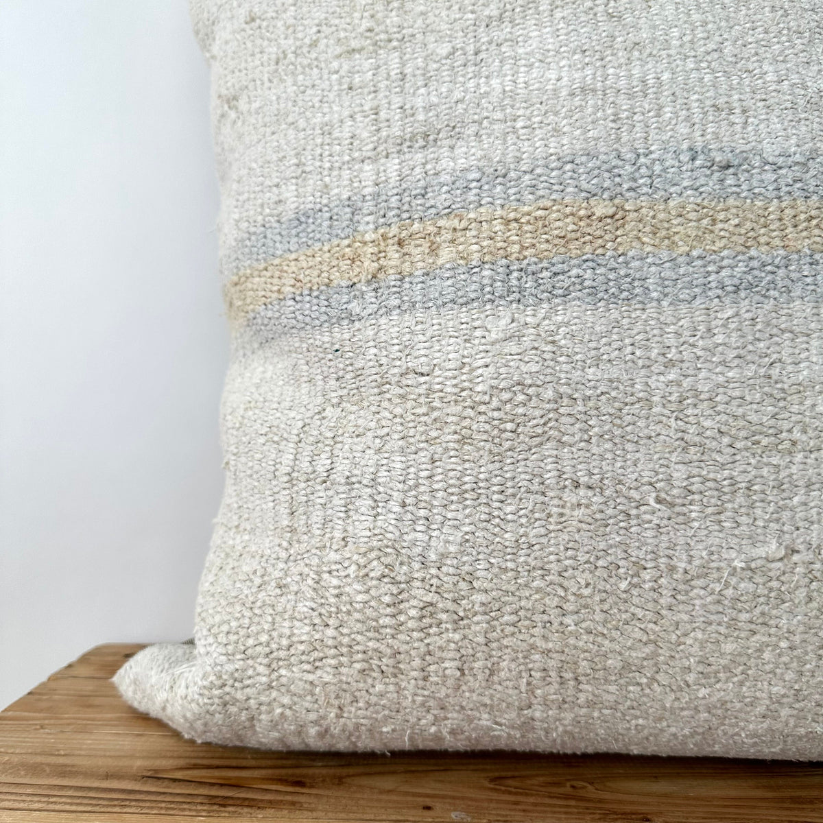 Tenley - White Hemp Pillow Cover