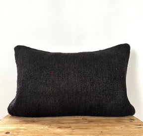 Lilac - Brown Hemp Pillow Cover