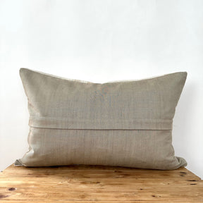 Santana - White Hemp Pillow Cover