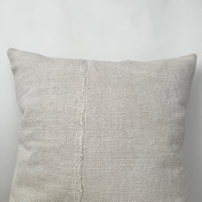 Tyla - White Hemp Pillow Cover