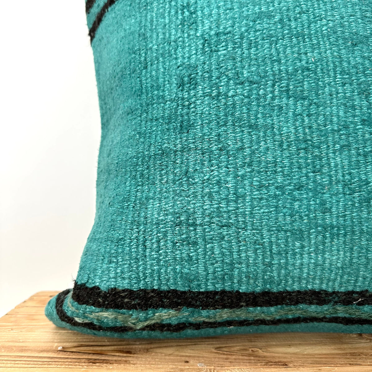 Cataleia - Turquoise Hemp Pillow Cover