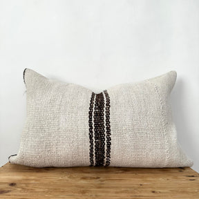 Tamarae - White Hemp Pillow Cover