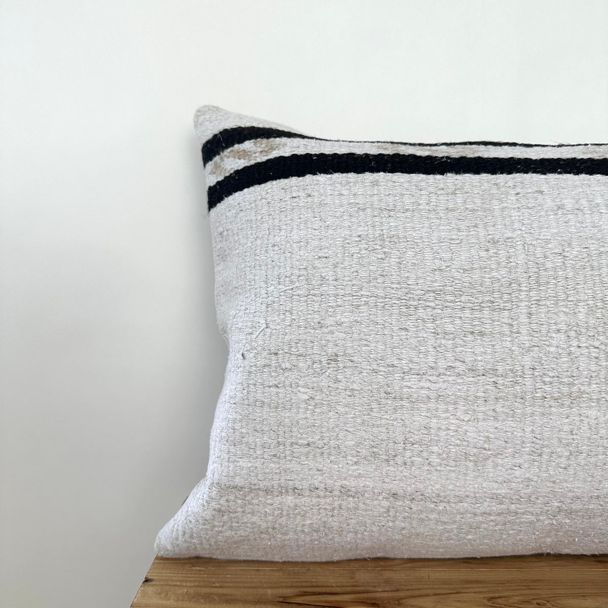 Tasmin - White Hemp Pillow Cover