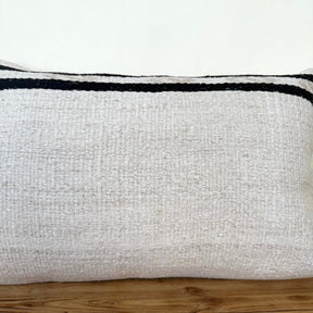 Tasmin - White Hemp Pillow Cover